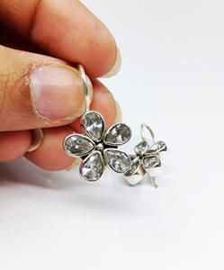 Stylish 925 <b>Sterling</b> <b>Silver</b> Jewelry Supplier Woman Wear Low MOQ Multi Color Gemstone <b>Stud</b> <b>Earring</b> <b>Set</b> - Product Image 5