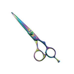 Ciseaux de beauté arc-en-ciel professionnels/cisailles outil de coupe de cheveux en acier inoxydable avec lame tranchante et poignée en acier - Product Image 5