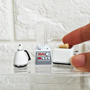 Dollhouse minyatürleri mutfak mikser Blender tost makinesi