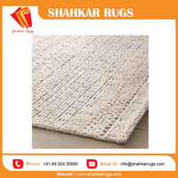 Tapis en laine naturelle noué à la main, style moderne, à poils longs, lavable, pour intérieur/extérieur, excellente qualité – Offre spéciale