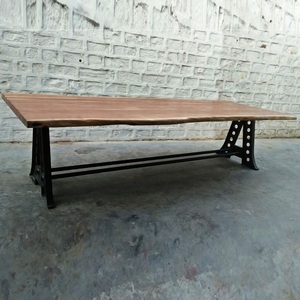 Pieds de table à manger en fonte industrielle moderne Revêtement en poudre pour meubles de bureau à domicile et d'hôtel en métal durable pour le salon - Product Image 5