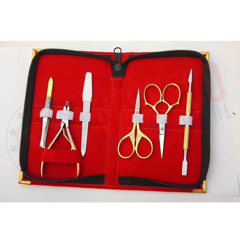 Conjunto de ferramentas de manicure/pedicure, conjunto de ferramentas premium de manicure/pedicure em aço inoxidável, kit de instrumentos de beleza