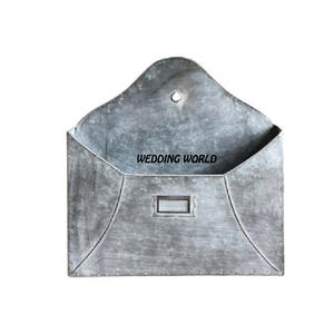 Jardinière murale galvanisée classique élégante faite à la main, vente en gros, poche murale Vintage, jardinière décorative classique élégante - Product Image 1