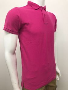 De Polo de los hombres 100% camisetas de algodón de color sólido 100% algodón de manga corta Camisa de polo - Product Image 2