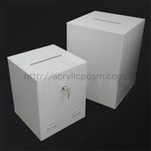 High Transparent Small Customized Acrylic <b>Donation</b> <b>Box</b> - Product Image 2