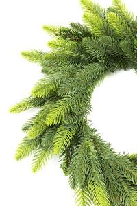 Guirnaldas y guirnaldas de Navidad de 50cm con sombra verde PE clásico elegante con soporte de hierro para decoraciones festivas para el hogar - Product Image 3