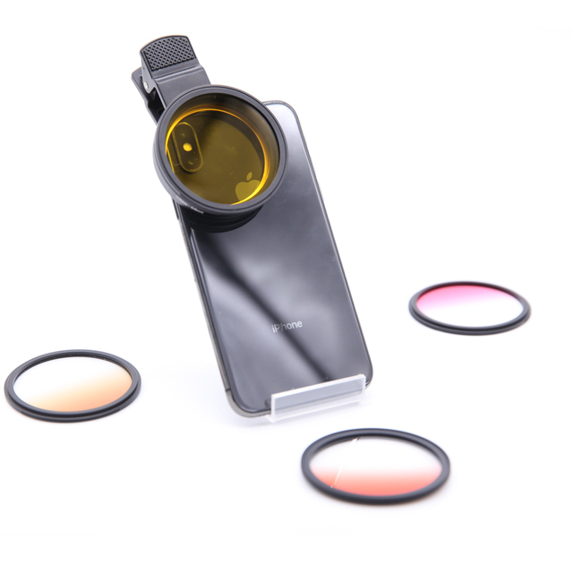 OEM Magnetic Graduated Color Cell Phone Camera Lens Filters for Iphone