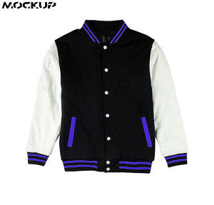 2025New Hommes Baseball Brodé Manteaux Slim Fit College Laine Varsity Vestes Hommes Stand Top Produit - Product Image 3