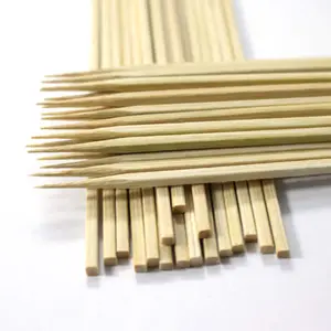 优质天然竹材40厘米长烤竹方棒串