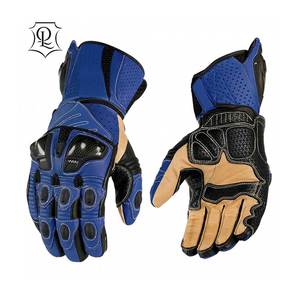 Gants de moto en cuir respirant pour hommes, pour course de vitesse, avec écran tactile, pour motocyclette - Product Image 1