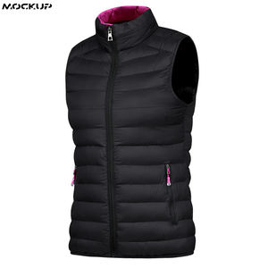 เสื้อกั๊กขนเป็ดยูนิเซ็กส์เสื้อแขนกุดให้ความอบอุ่นกลางแจ้งเสื้อแขนกุดน้ำหนักเบามีโลโก้กำหนดเองสำหรับฤดูหนาว - Product Image 5