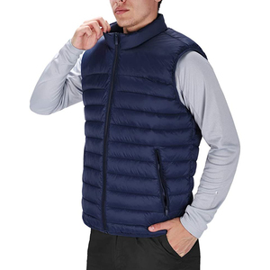 Chaqueta acolchada de lona transpirable con cremallera hecha a medida OEM, abrigo de invierno con capucha sin mangas, diseño personalizado con cuello redondo, ¡superventas! - Product Image 5