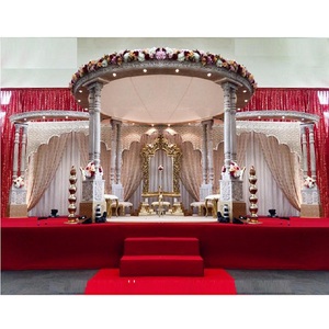 Décor chic de Shreeya Mandap pour les mariages indiens Floral Maharani Mandap Magnifique conception de mariage indien Portable pour pratique au Royaume-Uni - Product Image 1
