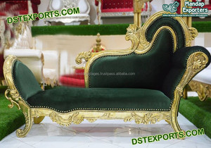 Nawab Walima Stage Furniture New Design <b>Gold</b> Plated Furniture Muslim Wedding Stage Furniture - Product Image 5