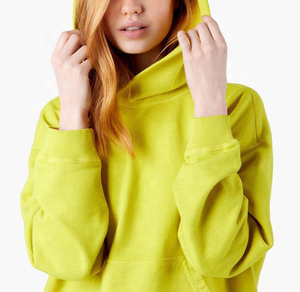Sudadera con capucha para mujer, de manga larga y color brillante - Product Image 1
