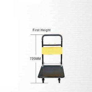 สีเหลืองและสีดำรถบรรทุกมือแพลตฟอร์ม - Product Image 5