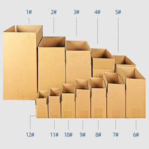 Caja de Envío Corrugada Neutral Reciclable de Alta Calidad con Logotipo Personalizado, Tamaños XL y XS, Ecológica para Embalaje de Utensilios - Product Image 5