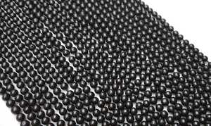 Pierre précieuse spinelle noire naturelle, perles en forme de Rondelle lisse pour la fabrication de bijoux, pierre magnifique, vente en gros - Product Image 5