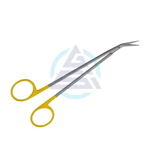 De-Bakey Scissors TC Long Shaft Arteriotomy Dissecting Instruments Vascular Scissors for Operations and Clinical Use