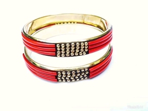 Handmade Designer Metal Diamond Bracelets & <b>Bangles</b> <b>Set</b> Custom Metal <b>Bangles</b> - Product Image 3