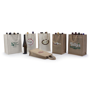 Compre bolsas de yute ecológicas con tarifa al por mayor, bolsas de botellas de vino de diseño personalizado a precio en India - Product Image 5