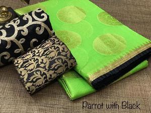 เสื้อเบลาส์สีเขียวปักลายสำหรับผู้หญิงอินเดียและปากีสถาน - Product Image 4