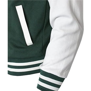 Chaqueta de alta calidad para hombre, chaqueta masculina personalizada con mangas de cuero, estilo universitario, 2022 - Product Image 3
