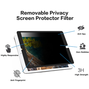 Protecteur d'écran pour tablette iPad 10.2 had lf571, filtre de confidentialité anti-éblouissement, film amovible pour écran - Product Image 6