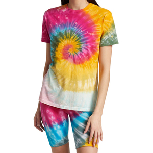Offre Spéciale de qualité supérieure femmes nouvelle conception t-shirt imprimé tie dye respirant chemises à manches courtes - Product Image 3