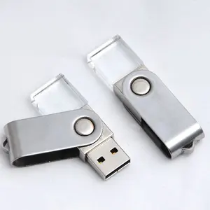 Китайские Электронные Новые товары, поворотный USB флэш-накопитель, Кристальный мини USB-накопитель, свадебные сувениры, подарки