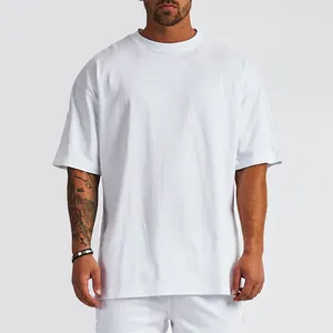 特大メンズドロップショルダープラスサイズ綿100% メンズTシャツ通気性ジムTシャツメンズ