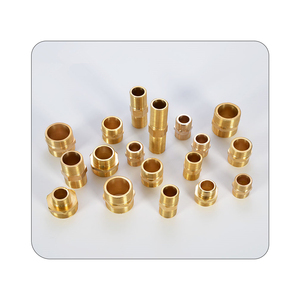 Best-Selling 2020 Buisleidingen Gesmeed Messing Gelijke Schroefdraad Hex Golden Finish Tepels Pex Sanitair Fittings