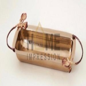 Poignées de fleurs décoratives rectangulaires personnalisées Plateau de service fantaisie en métal Accessoires pour restaurants et hôtels Plateau de service alimentaire - Product Image 4