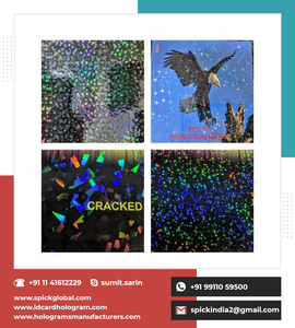 Película holográfica 3D transparente para trabajos artísticos, para etiquetas y envolturas de regalo - Product Image 5
