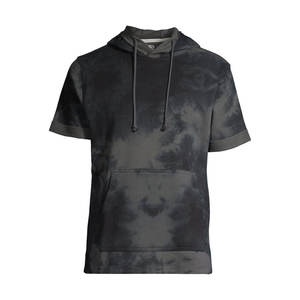 Hot Sale Lightweight Men's <b>Short</b> <b>Sleeve</b> <b>Hoodie</b> French Terry in Summer Made of Polyester/Cotton - Product Image 3