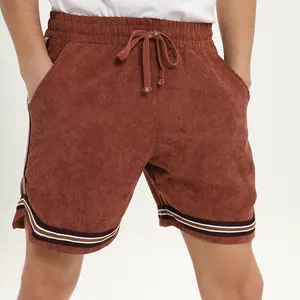 Wholesale custom design your own brand shorts men corduroy shorts