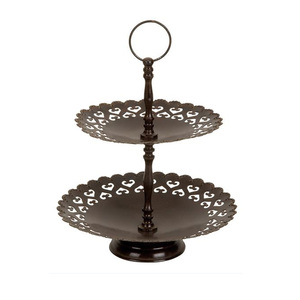 Vente en gros de présentoir à gâteau rond en métal fantaisie or décoration variété OPP sac d'emballage - Product Image 5