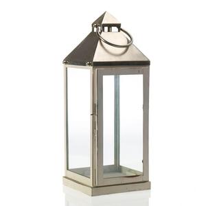 2025 Tabletop Decoration Rectangular Lantern Silver Color <b>Cheap</b> Price Attractive Designed <b>Candle</b> Holder Lantern With Handle - Product Image 4