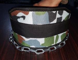 Weight Lifting Gym <b>Exercise</b> Neoprene Dipping <b>Belt</b> with Heavy Chain - Product Image 5