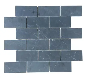 Pierre de mosaïque de marbre noir de haute qualité du Vietnam