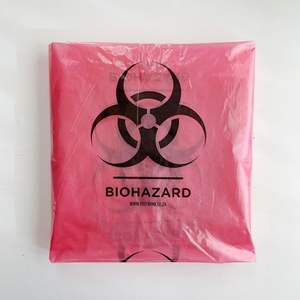 Sac poubelle écologique en plastique PE-BD imprimé avec logo personnalisé pour fournisseurs médicaux et hôpitaux - Product Image 1