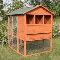 Cage à oiseaux en bois de pin massif et de style pir, étui vintage en bois pour grand oiseau volant, maison accessoire d'intérieur
