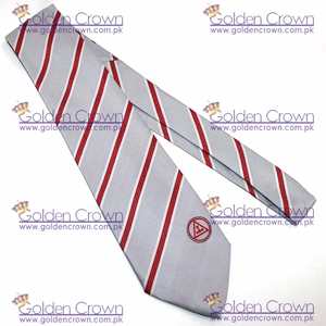 Corbata de Tuas triple de Arco Real de alta calidad | Corbata de seda Masónica Royal Arch Triple Tuas - Product Image 3