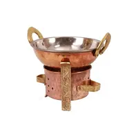 Non-Stainless Steel Kadai for Cooking, Copper Body