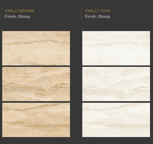 กระเบื้องปูพื้นพอร์ซเลนสีสันสดใส ดีไซน์สั่งทำพิเศษ ขนาด 600x1200 มม. สำหรับผนังภายนอกและโรงแรมระดับเจ็ดดาว - Product Image 4