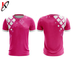 Camiseta personalizada para hombre suave 100% poliéster/algodón rosa manga corta con impresión personalizada - Product Image 4