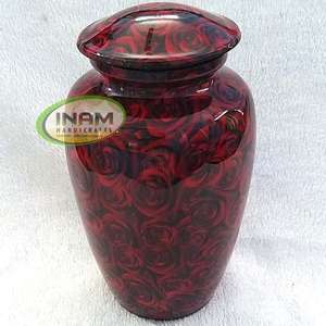 Modèle de style nautique d'urne en métal de qualité vintage polie pour cadeaux d'affaires - Product Image 1