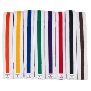 Martial Arts <b>Belts</b> Karate <b>Belts</b> Orange <b>Red</b> Brown Yellow Blue Green Purple White Colors - Product Image 3