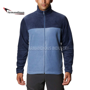 Dernière veste en polaire décontractée de créateur pour hommes, col montant d'hiver avec fermeture à glissière, teinture unie, service OEM disponible - Product Image 6
