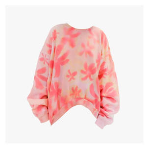 Sweat-shirt surdimensionné en coton doux pour femme avec logo personnalisé imprimé logo avant pour l'hiver-disponible à la vente - Product Image 1